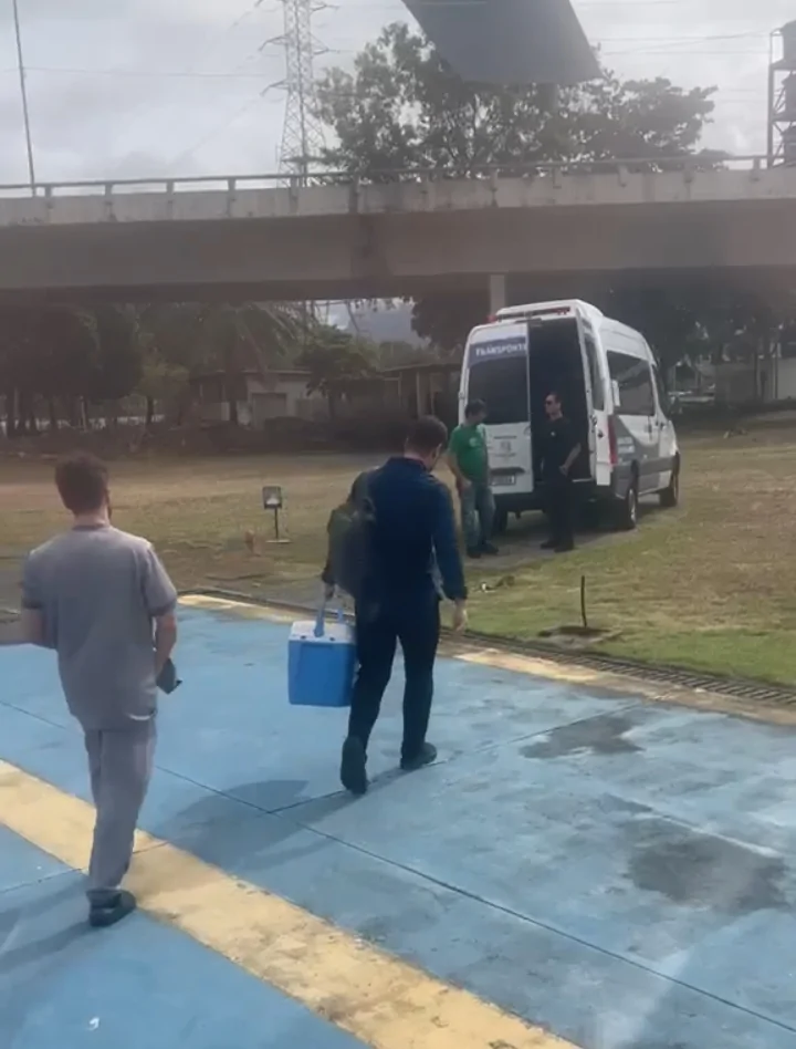 Órgãos captados no Norte do ES são transportados de helicóptero para hospital na Grande Vitória