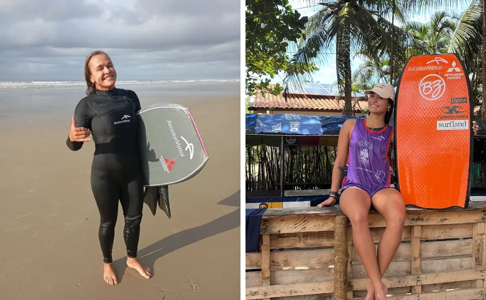 Capixabas Neymara Carvalho e Luna Hardman disputam Brasileiro de Bodyboarding no Paraná